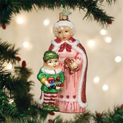 Mrs. Claus with Elf