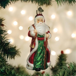 Father Christmas With Bells Ornament