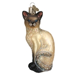 Tan Siamese Cat Ornament