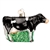 Black Dairy Cow Ornament