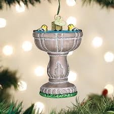 Birdbath Ornament