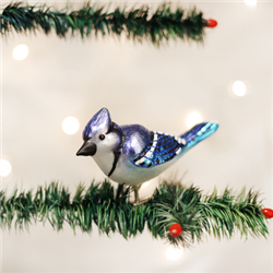 Bright Blue Jay Ornament
