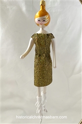 Lady/Gold Glitter Dress