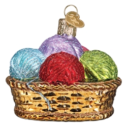 Basket Of Yarn Ornament