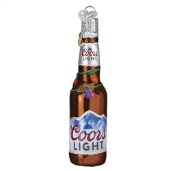 Holiday Coors Light Bottle Ornament