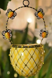Spring Basket/Yellow Bees