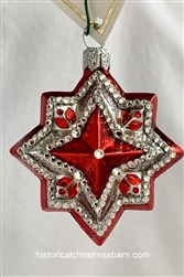 Petite Star - Red & silver