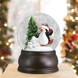Dancing Penquin Snow Globe