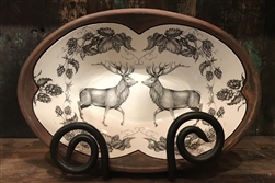 Small Oval Platter/Fallow Buck