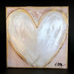 Blush Heart with Bible Verse